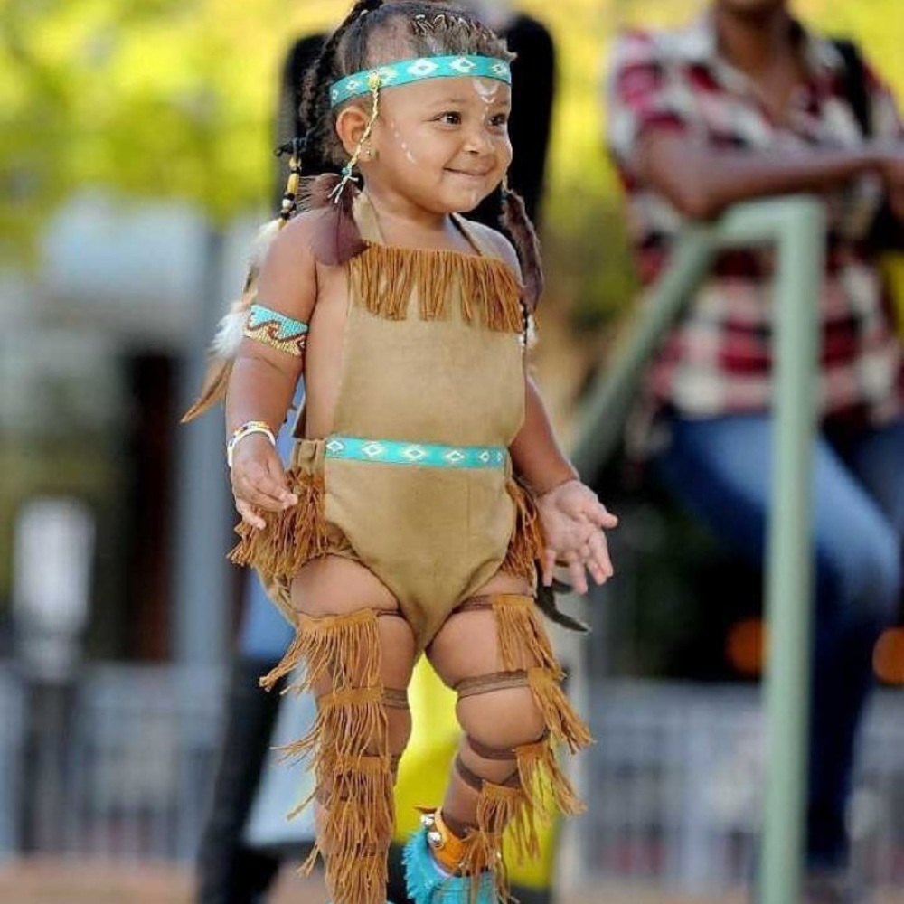 Baby Native American outfit.
